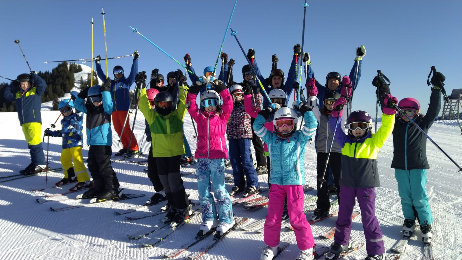 Gruppenfoto Skikurse Skiclub Indersdorf